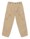 C.p. Company Cotton Gabardine Trousers In Neutrals
