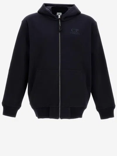 C.p. Company Cp Company Cotton Hoodie In Black