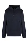C.p. Company Hooded Sweatshirt With Pouch Pocket In Blue