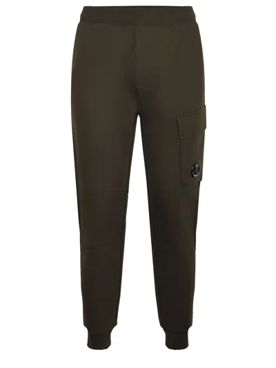 C.p. Company Cotton Jogging Pants In Green