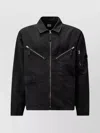 C.p. Company C.p.company Men Cotton And Linen Shirt With Zip Closure