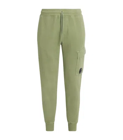 C.p. Company Cotton Logo Sweatpants In Green