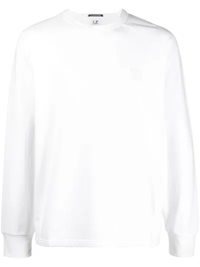 C.p. Company Cotton Long-sleeve T-shirt In Weiss