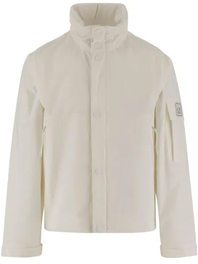 C.p. Company Cotton Metropolis Hyst Jacket In Neutrals