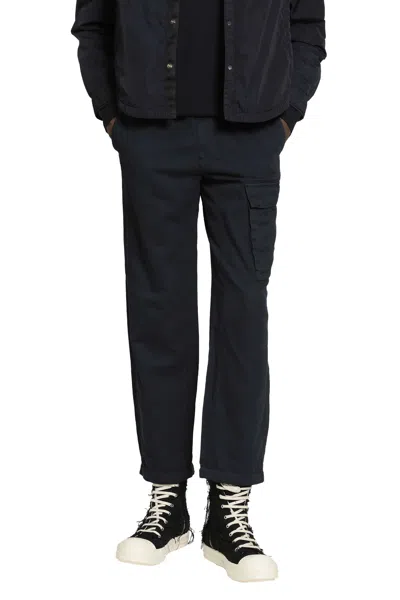 C.p. Company Cotton Nylon Cargo Pants In Blue