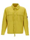 C.p. Company Cotton Overshirt Arm Patch In Yellow