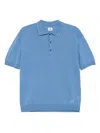 C.p. Company Polo Collared Shirt Ribbed Cuffs In Multi