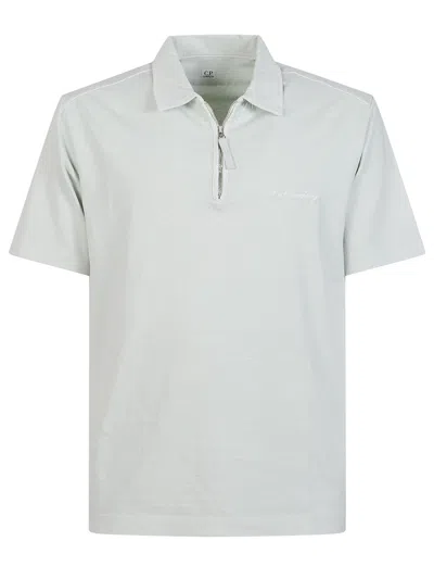 C.p. Company Cotton Polo Shirt In Gray
