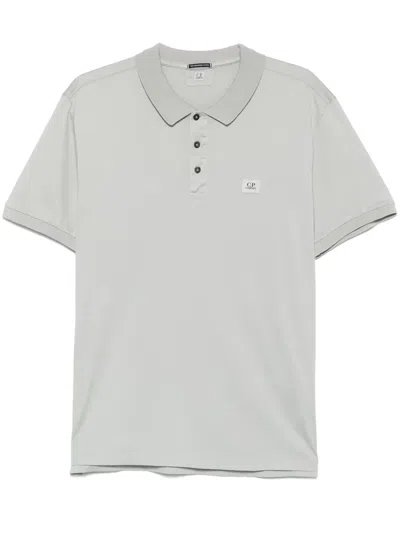 C.p. Company Cotton Polo Shirt In Grey