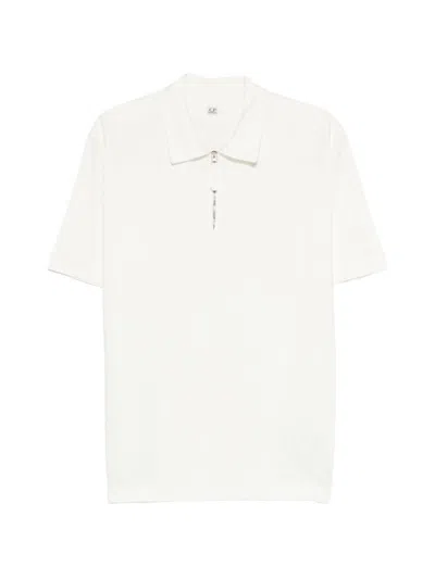 C.p. Company Cotton Polo Shirt In White