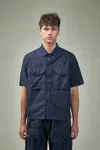 C.p. Company Cotton Poplin Shirt In Blue