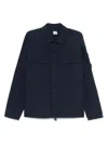 C.p. Company C.p.company Cotton Overshirt In Blue