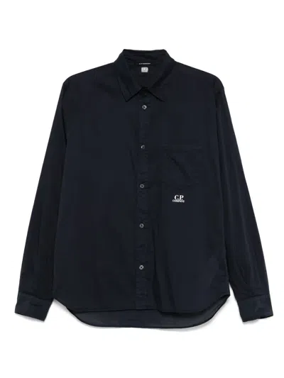 C.p. Company Black Garment-dyed Shirt In 999 Black