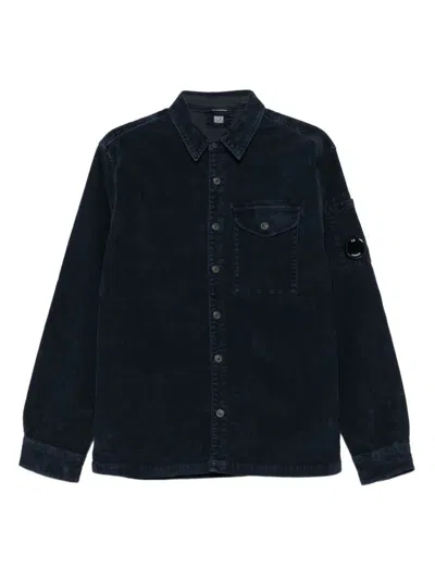 C.p. Company Men Cotton Shirt In Black