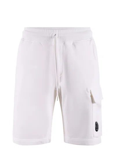 C.p. Company Cotton Shorts In White