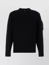 C.p. Company Crewneck Wool Sweater In Gold