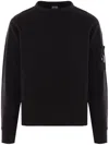 C.p. Company Crewneck Wool Sweater In Gold