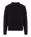 C.p. Company Crewneck Wool Sweater In Gold