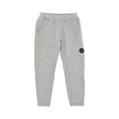 C.p. Company Cotton Sweatpants With Lens Detail Kids In Gray