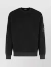 C.p. Company Pocket-patch Crew Neck Sweatshirt In Black