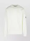 C.p. Company Pocket-patch Crew Neck Sweatshirt In White