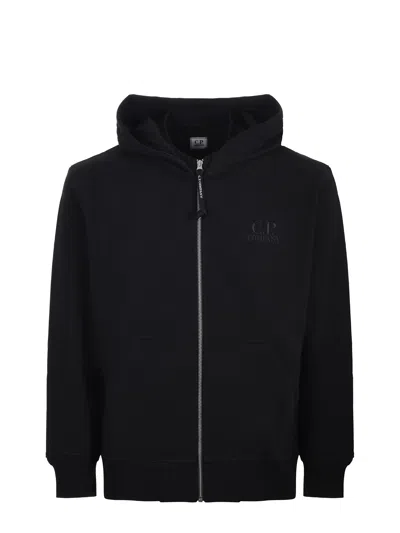 C.p. Company Cotton Sweatshirt In Black