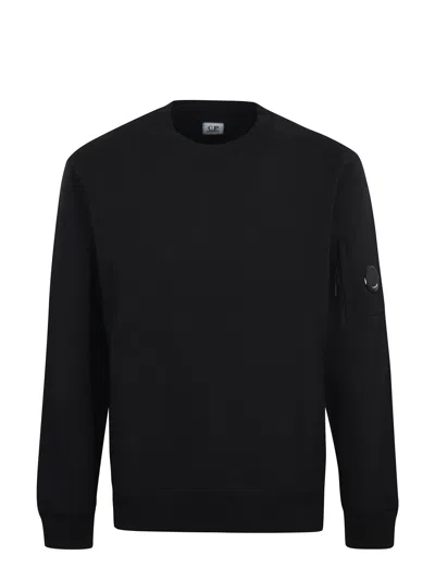C.p. Company Cotton Sweatshirt In Black
