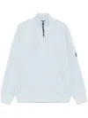 C.p. Company C.p.company Lens Detailed Sweatshirt In Blue