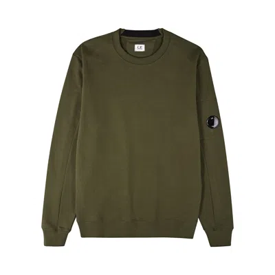 C.p. Company Cotton Sweatshirt In Green