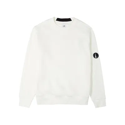 C.p. Company Cotton Sweatshirt In White