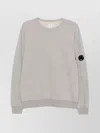 C.p. Company Cotton Sweatshirt With Crew Neck And Patches In Gray