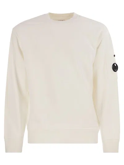 C.P. COMPANY COTTON SWEATSHIRT WITH LENS