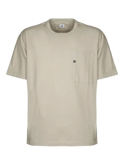 C.p. Company Cotton T-shirt In Neutral