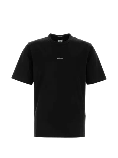 C.p. Company Men Black Cotton T-shirt