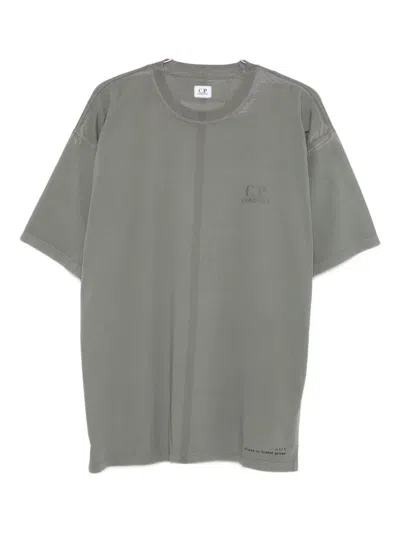 C.p. Company Cotton T-shirt In Gray