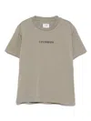C.p. Company Cotton T-shirt With Logo Cp Company In Gray