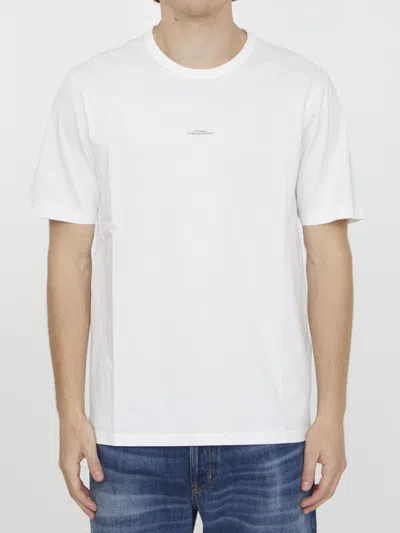 C.p. Company Cp Company Cotton T-shirt With Logo In White