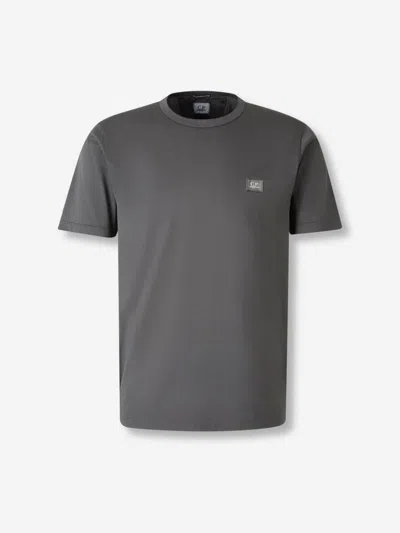 C.p. Company Cotton T-shirt With Modern Design In Gray