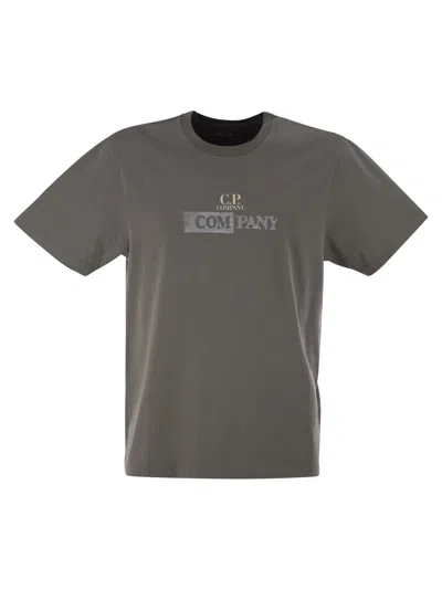 C.P. COMPANY COTTON T-SHIRT WITH PRINT