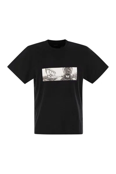 C.P. COMPANY C.P. COMPANY COTTON T-SHIRT WITH PRINT