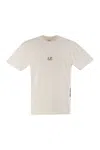 C.p. Company Artwork Logo T-shirt In White