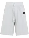 C.p. Company Cotton Track Shorts In Blue