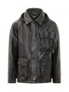 C.p. Company Versatile Hooded Jacket With Button And Pocket Features In Black