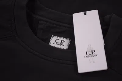 Pre-owned C.p. Company C.p. (cp) Company Crew Neck Sweat Shirt Sz M Black Heavy Cotton Mixed Media