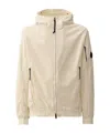 C.p. Company C.p. Shell-r Hooded Jacket In Neutral