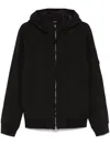 C.p. Company Shell-r Hooded Jacket With Removable Accessories In Black