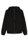C.p. Company Shell-r Hooded Jacket With Removable Accessories In Black