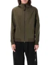 C.p. Company Recycled Polyester Hooded Jacket Lens In Ivy Green