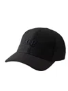 C.p. Company C.p.company C.p. Shell-r Logo Cap In Black