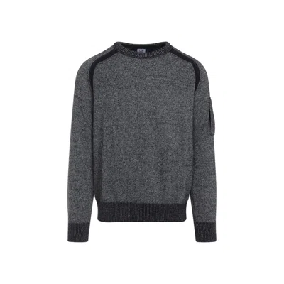C.P. COMPANY C.P.COMPANY ANTHRACITE MELANGE GREY PULLOVER